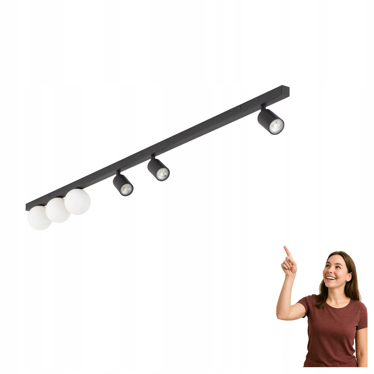 Stropná lampa s reflektorom Vox 10003 Tk Lighting