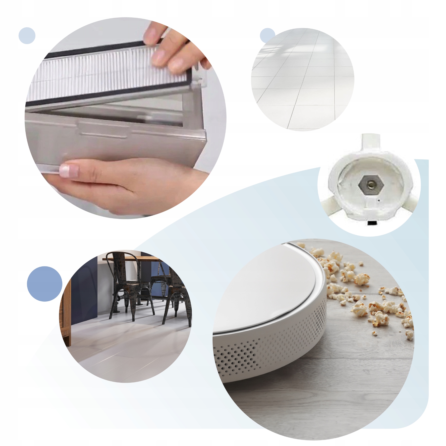 Filtry do Xiaomi RoboRock S50 S55 S5 S6 MAXV E4 E5 S60 S65 MAXV Vacuum Marka Litago