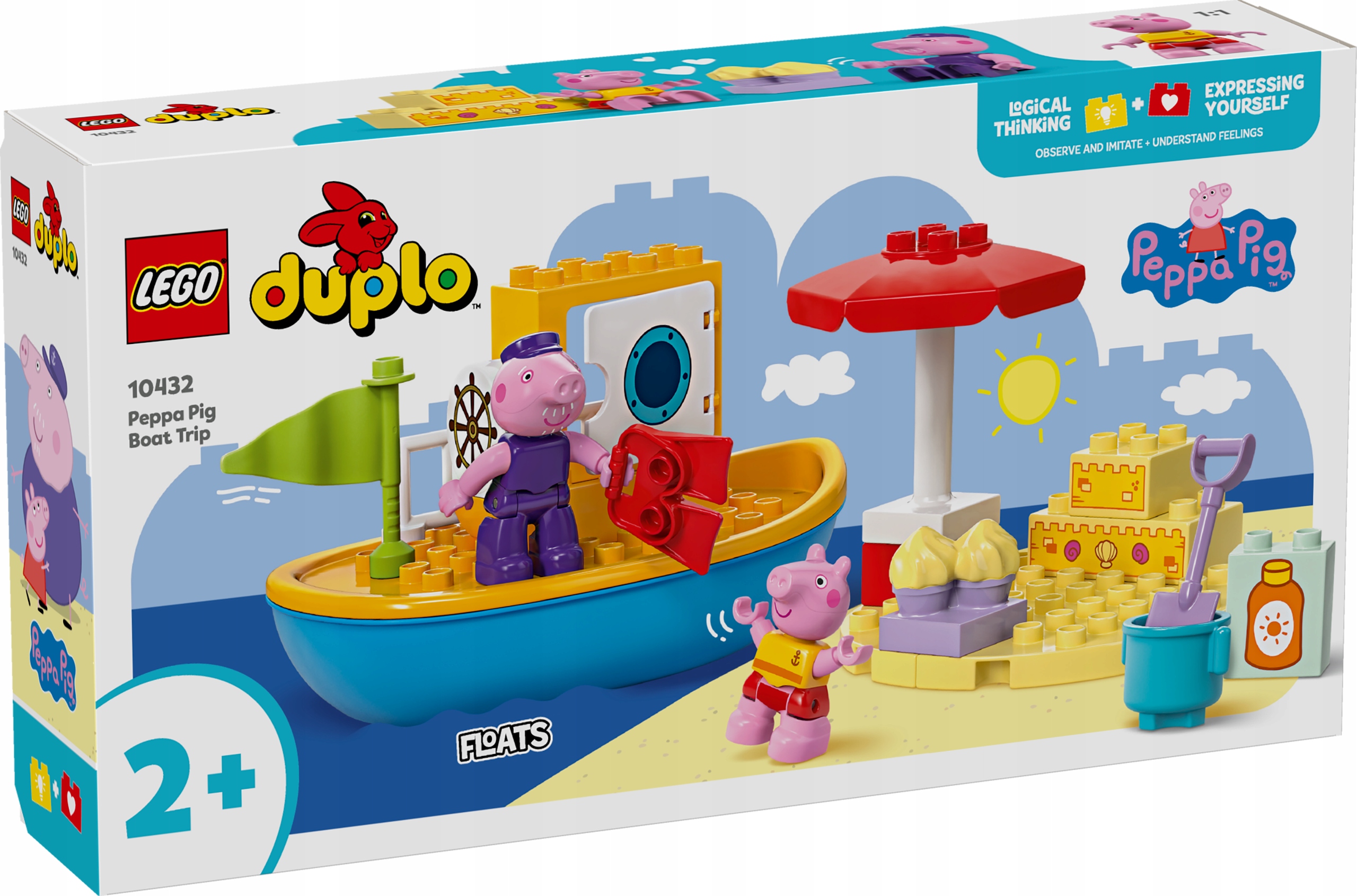 Lego 10432 Duplo prasátko Peppa Peppa a výlet lodí