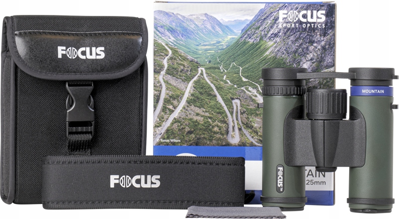 Lornetka Turystyczna Myśliwa do Obserwacji Focus Sport Mountain 10x25