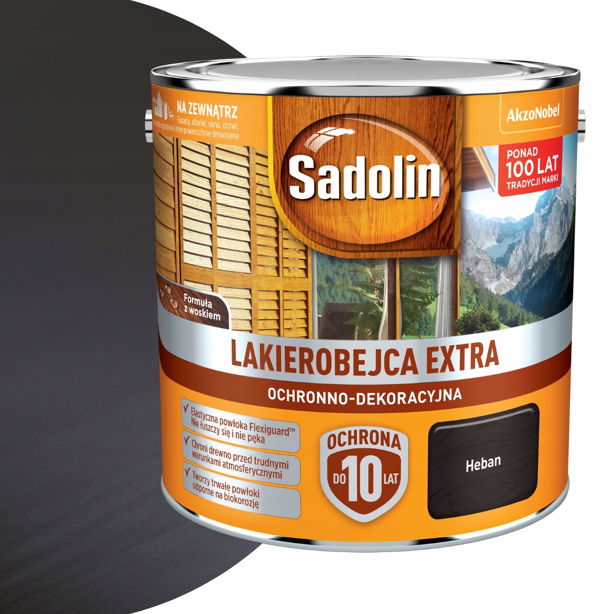 Sadolin Lakierobejca Extra Do Drewna 2,5L Heban