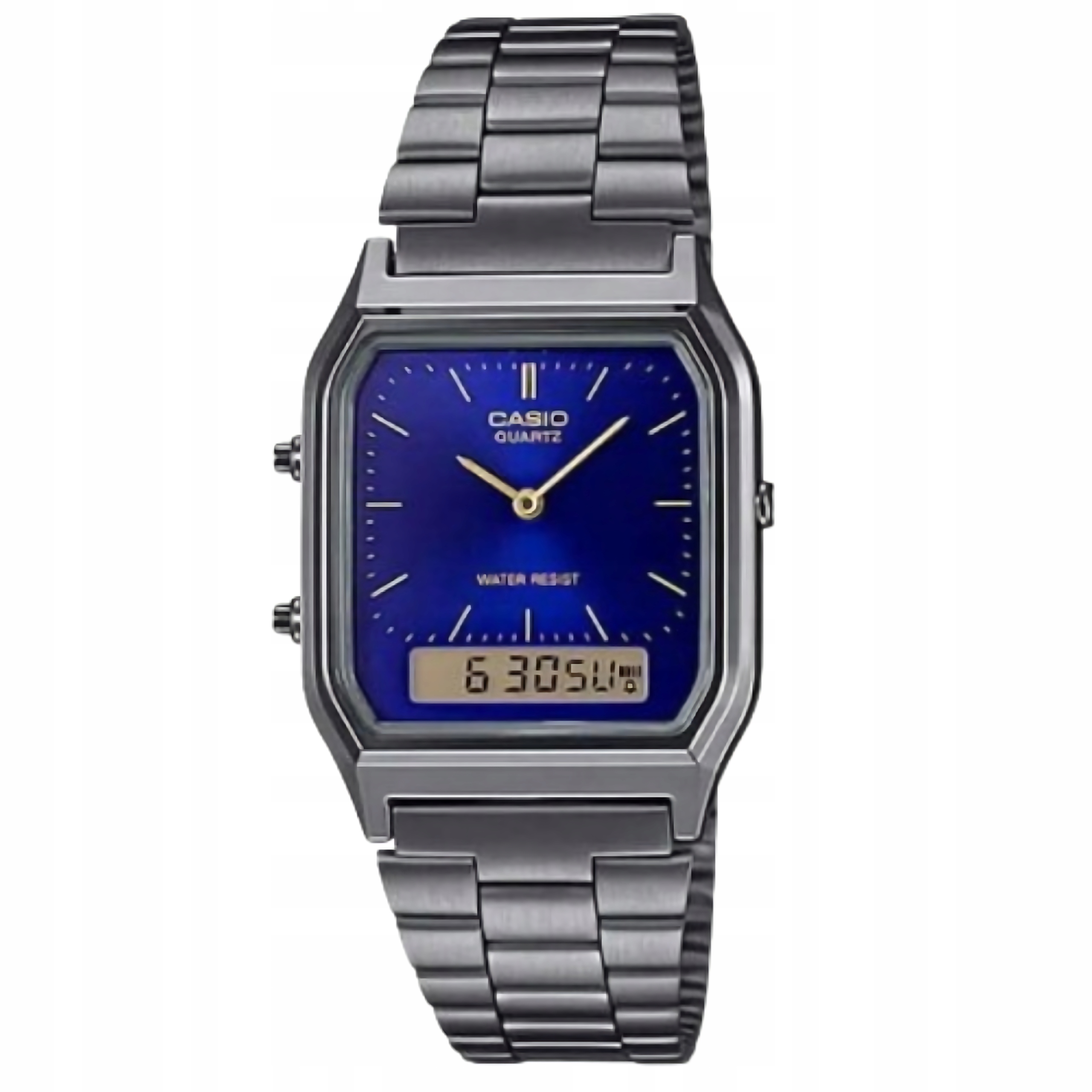 Hodinky Casio AQ-230GG-2A Grafitové Vintage Unisex Vodotěsné WR30 Box
