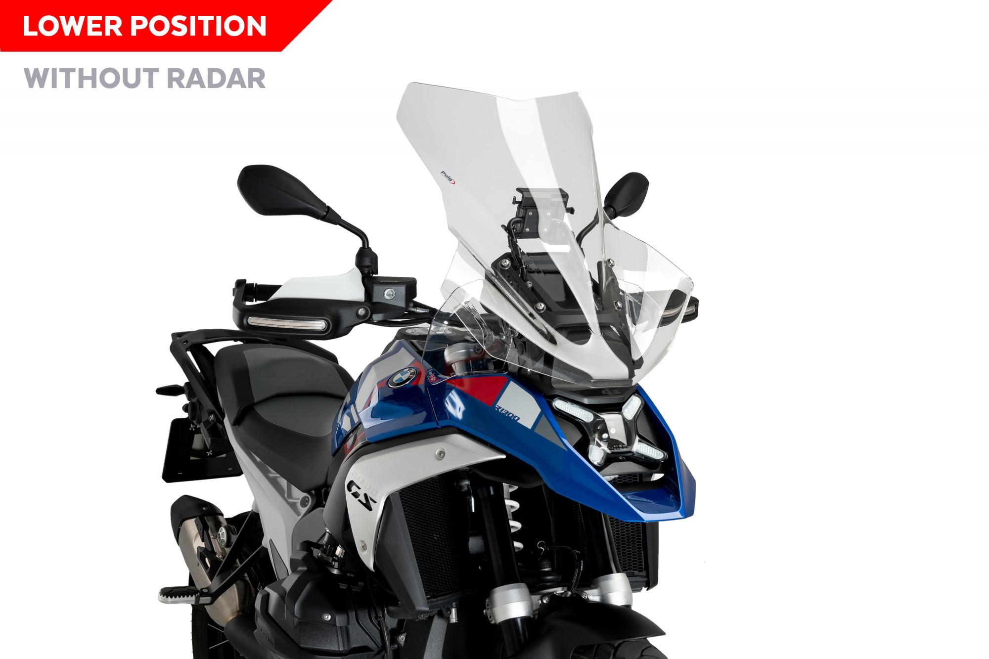 Turistické sklo Puig pre Bmw R1300GS 24 (bez radaru Aac) Priehľadné (w)