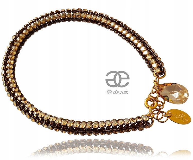 Nové Krystaly Náramek Golden Crystallized