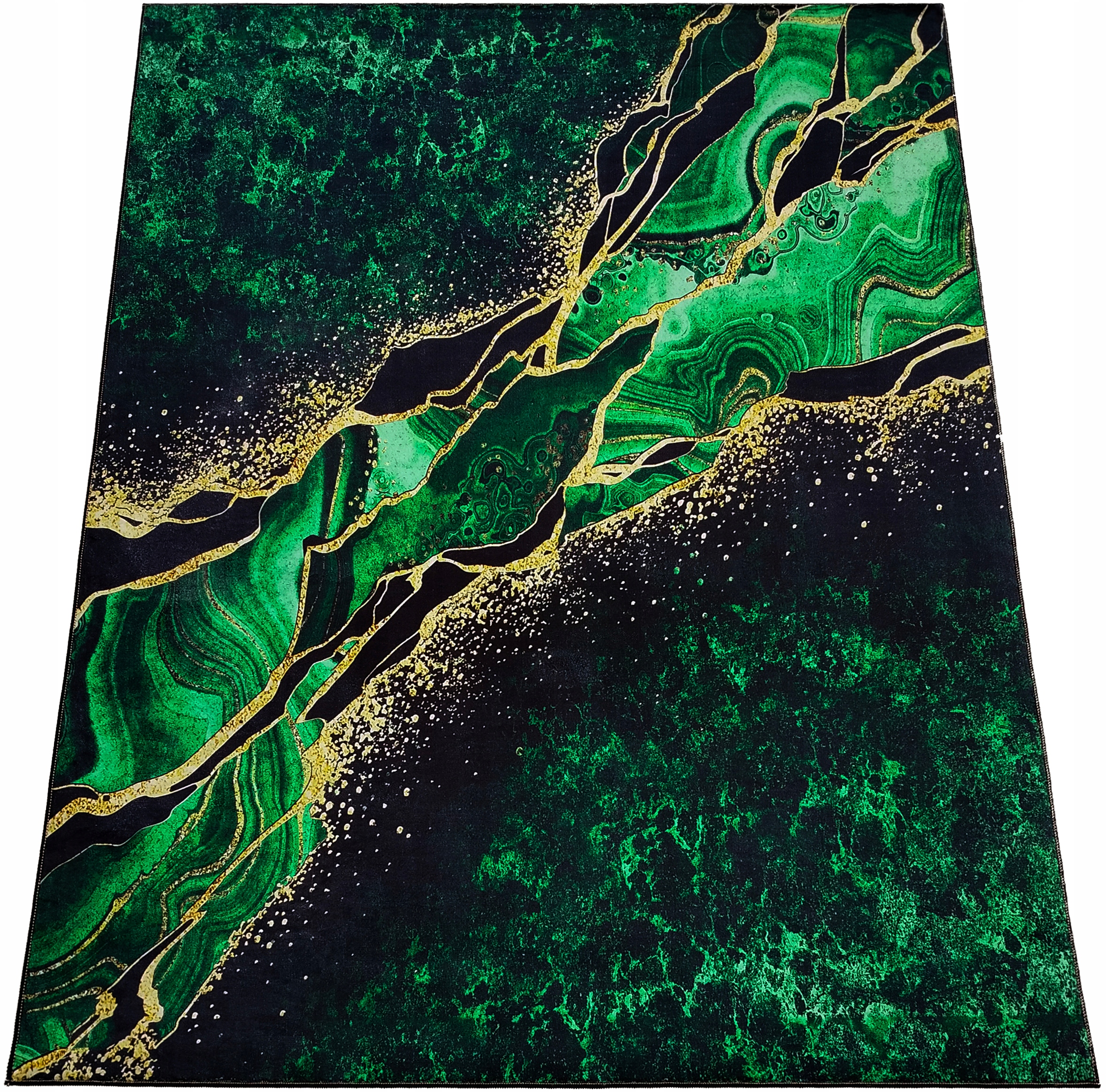 DYWAN 60x100 MARMUR ANTYPOŚLIZGOWY ZIELONY LOFT NOWOCZESNY MODNY DO POKOJU