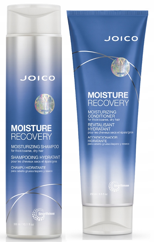 Joico Moisture Recovery Zestaw Nawilżający Szampon 300ml Odżywka 250ml