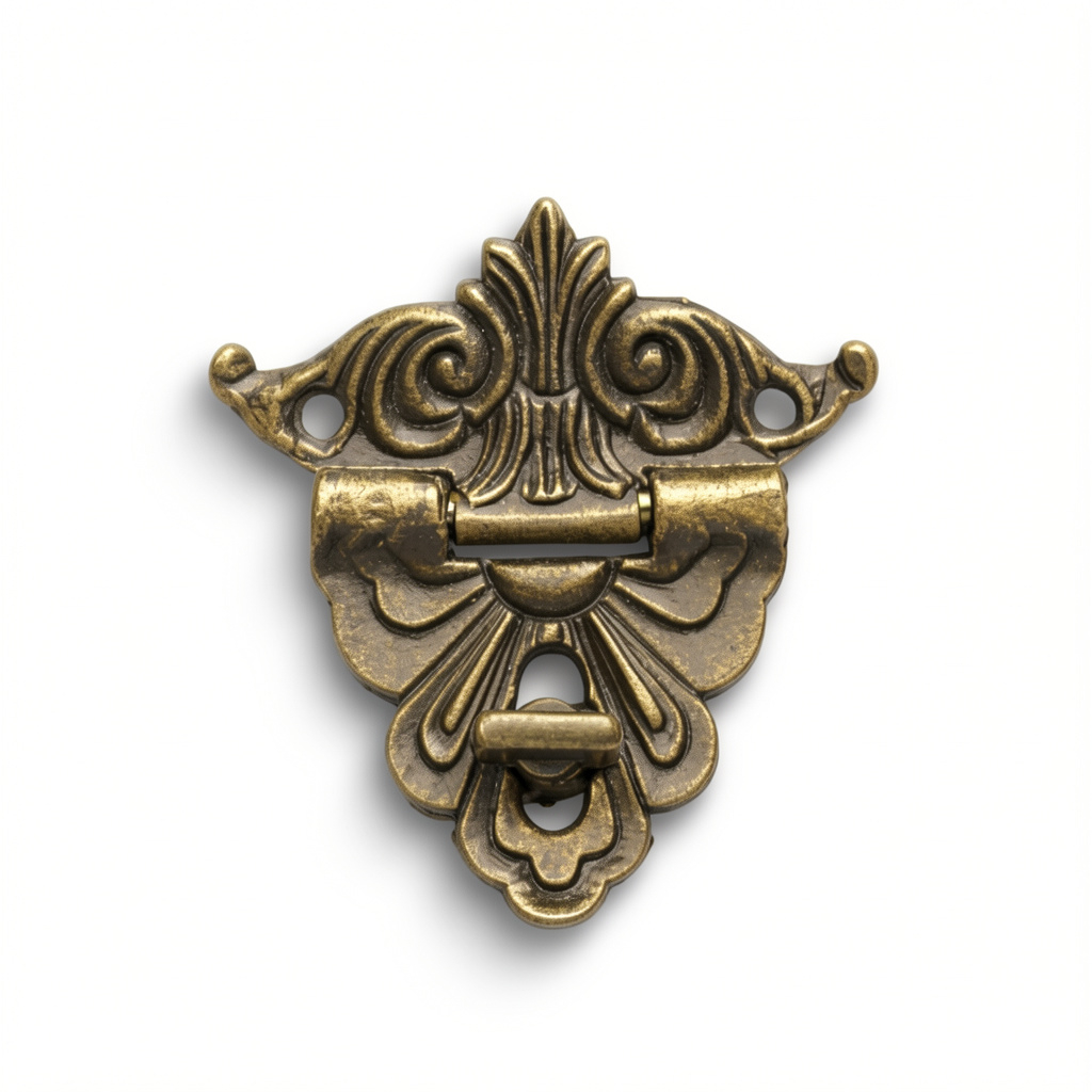 ZAMEK METALOWY ZAPIĘCIE DO SZKATUŁKI 45X48 MM 10 SZT