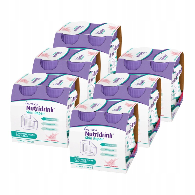 Nutridrink Skin Repair truskawka Zestaw 24x200 ml