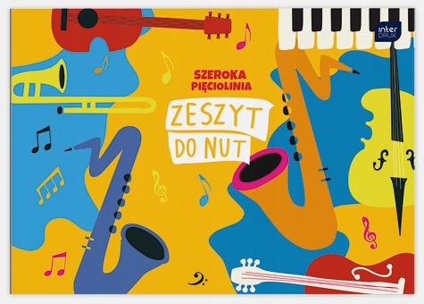 

Zeszyt do nut B5 16 kartek mix wzorów Interdruk