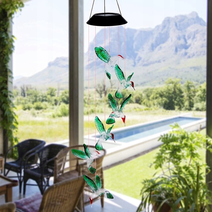 KOLIBERKI LAMPA SOLARNA OGRODOWA LED OZDOBA GIRLANDA LAMPKI SOLARNE KOLIBRY Marka inna