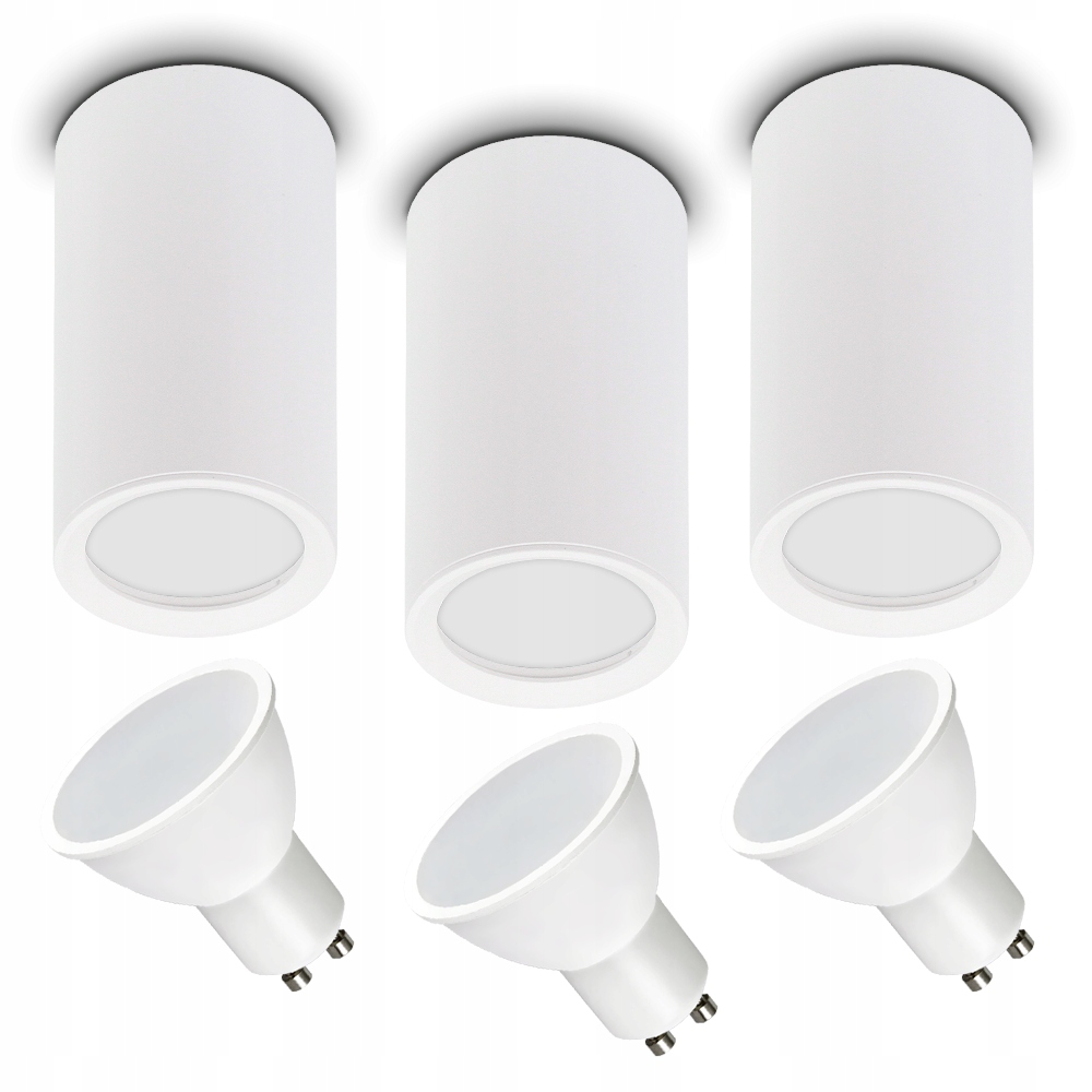 

3 x Oprawa Natynkowa Stała Tuba Żar Led GU10 7W