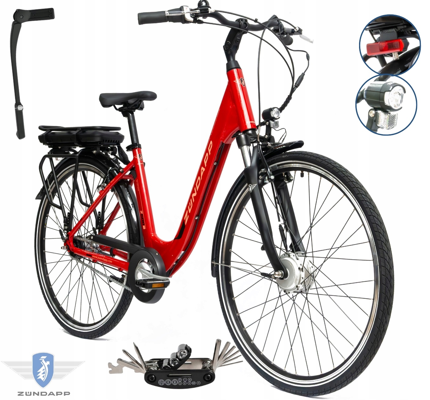 Rower Elektryczny Damski Miejski 28" Aluminium Nexus Amortyzacja Shimano