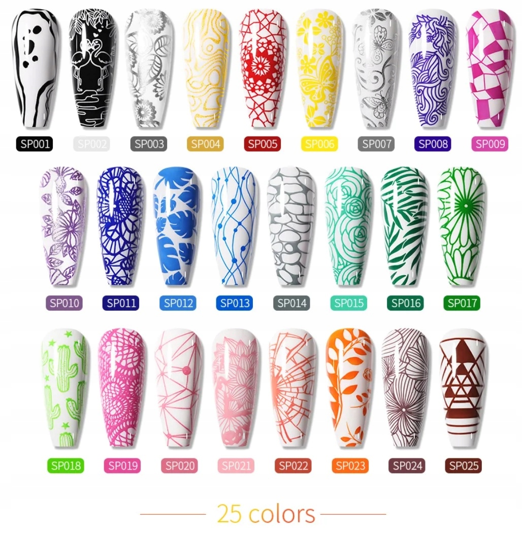 Lakier do stempli 10 ml SP002 Rodzaj Farbki i lakiery