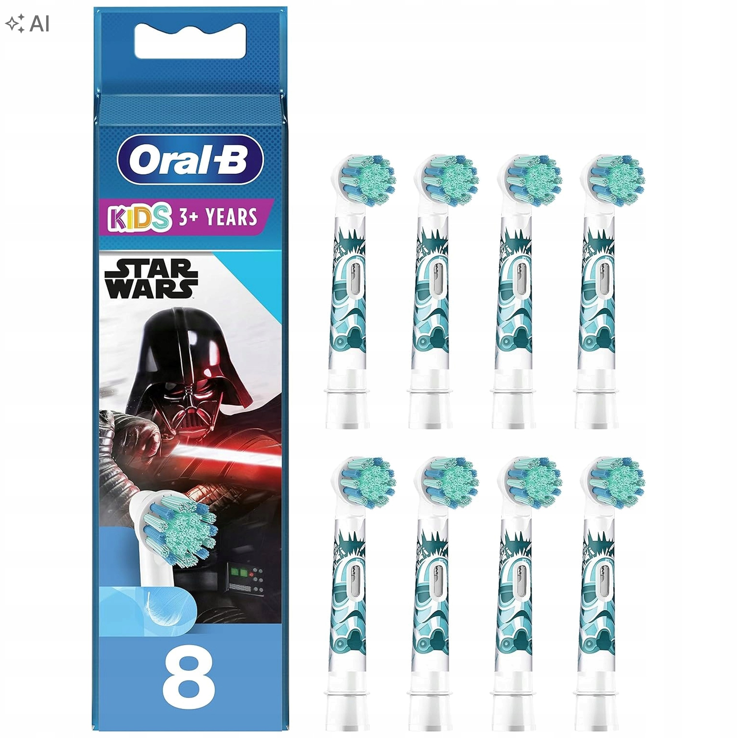 Końcówki Do Szczoteczki Oral-b Kids Star Wars Miękkie Dla Dzieci 8 Sztuk