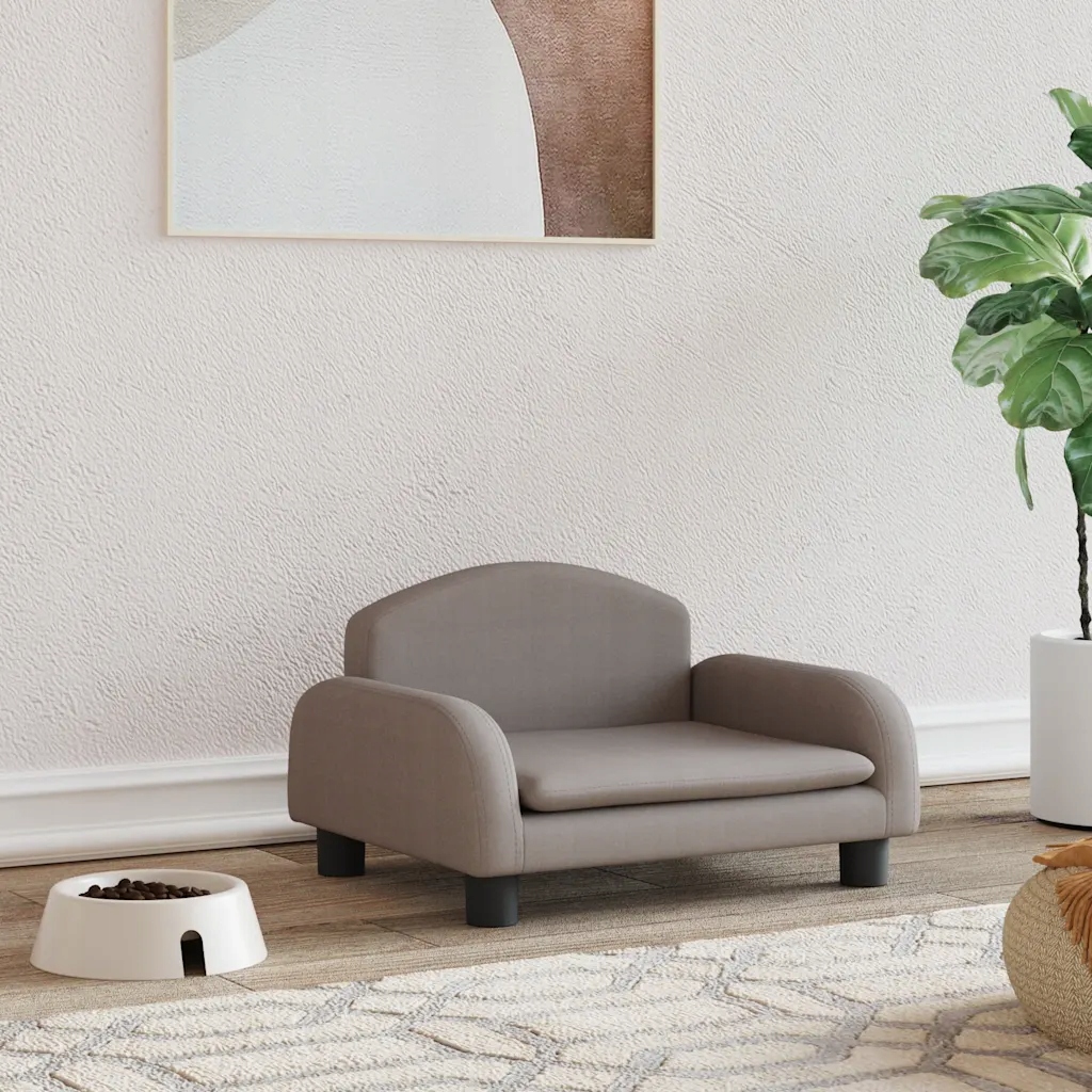 Levně Pelíšek pro psy taupe 50 x 40 x 30 cm textil Hnědošedá 171974