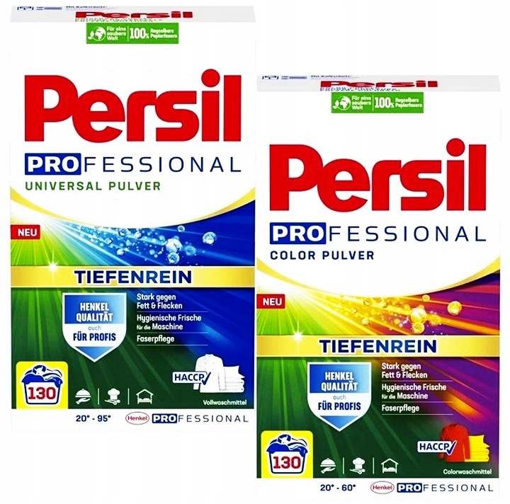 Persil proszek do prania Professional COLOR+Uniwersal XXXL 7,8KG 2x130prań