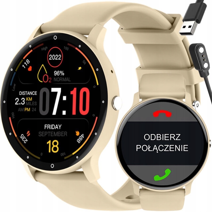 Chytré Hodinky Unisex Rubicon RNCF16 – Volání Bluetooth, Trénink Google Fit (sr05