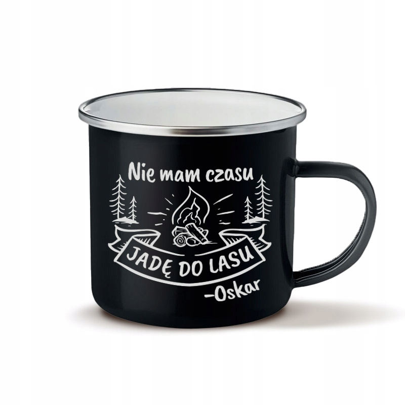 

Kubek metalowy grawer dla miłośnika lasu