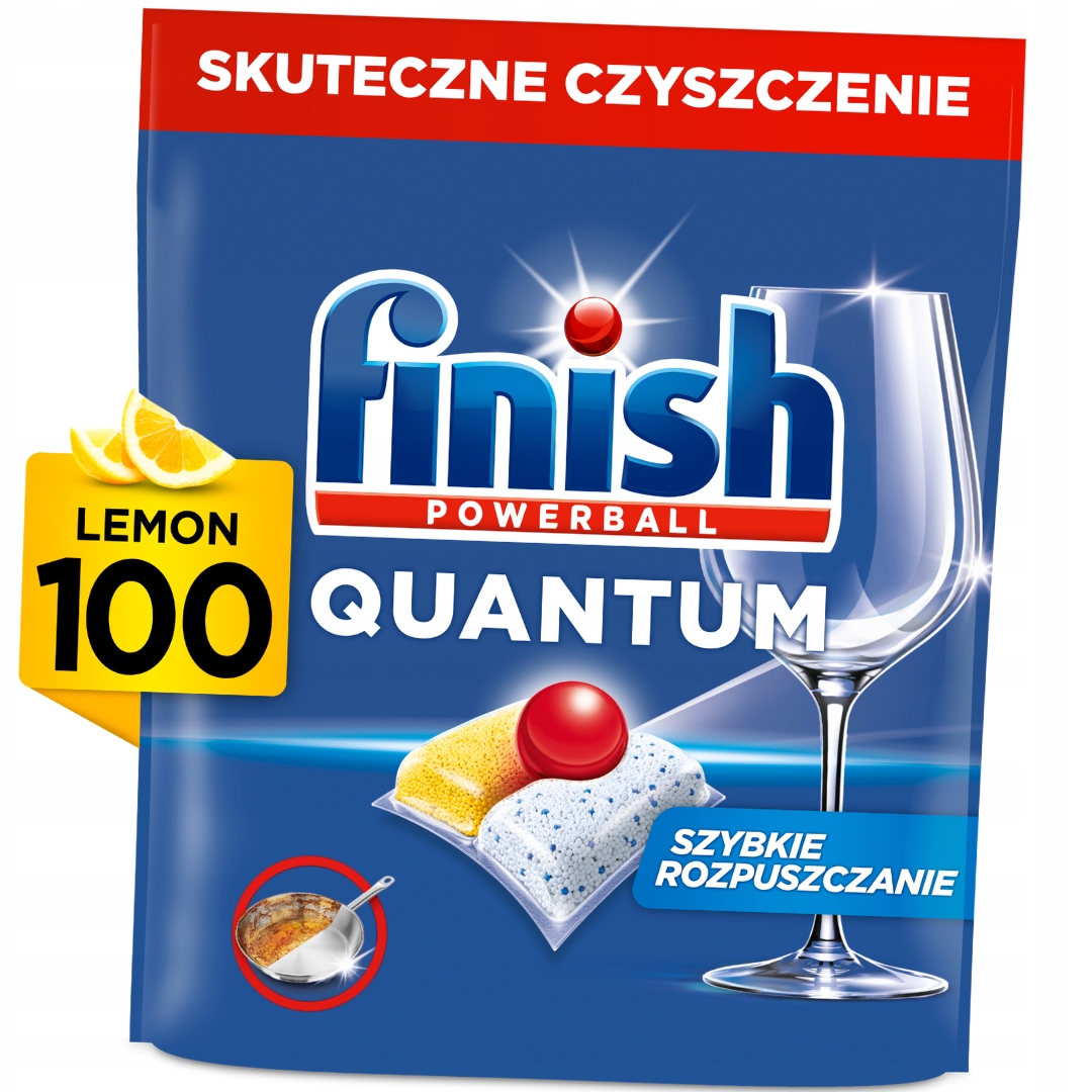 Levně Finish Quantum Kapsle do myčky nádobí Lemon 100 ks