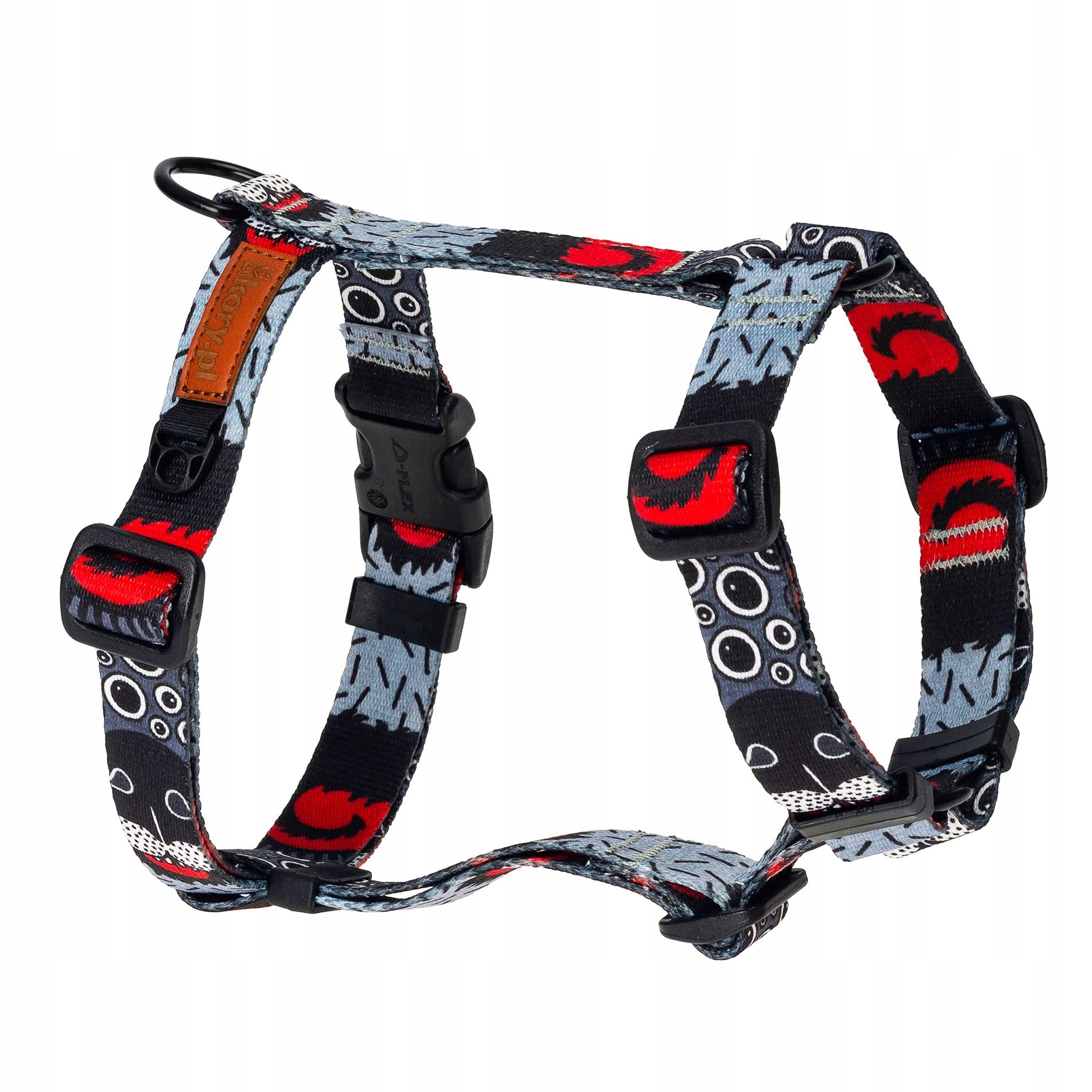 Postroj Guard na procházky nastavitelný pro středního psa M/L 25 mm Ukory Potisk