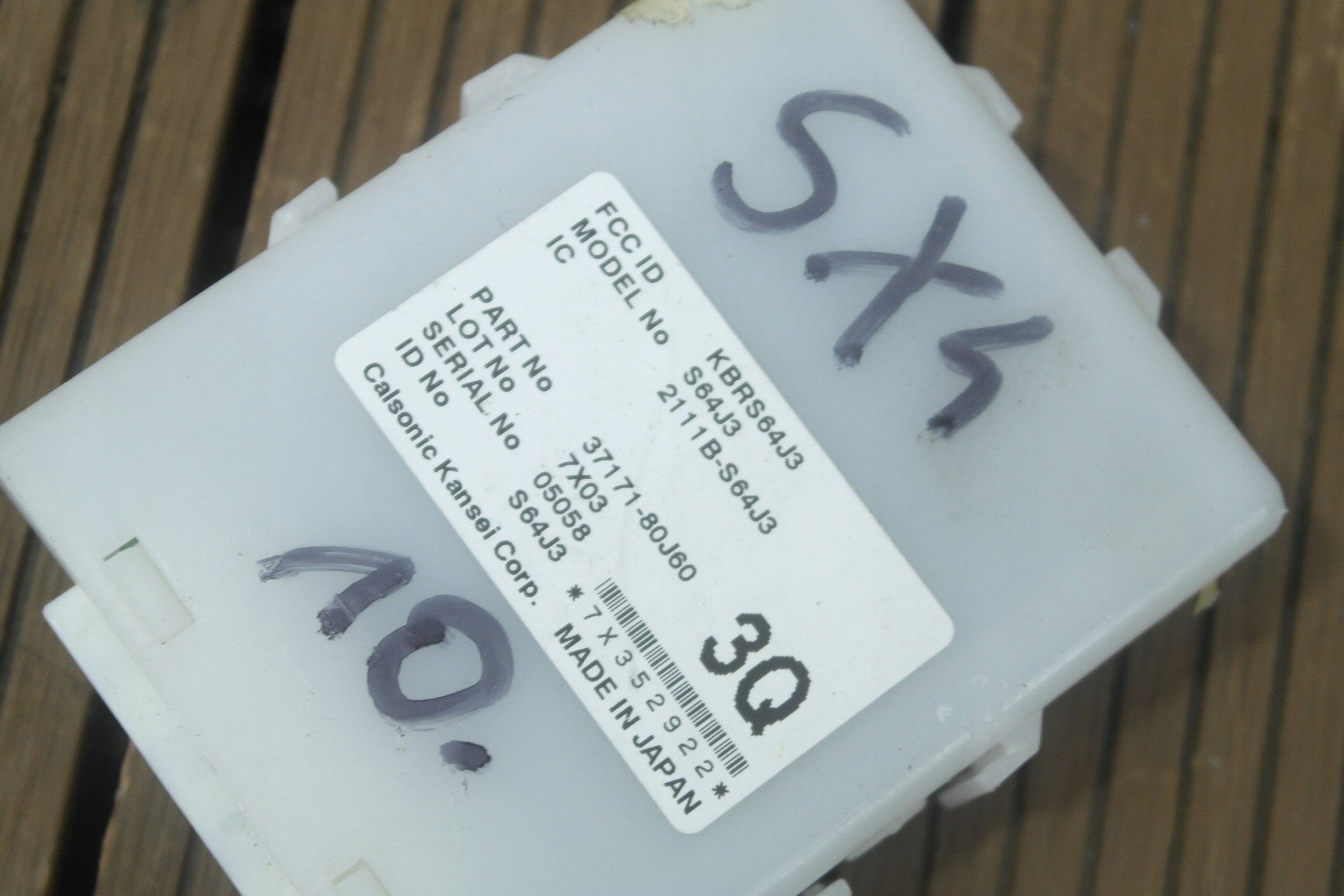 SUZUKI SX4 SEDICI 06-13 module control unit 37171-80J60 OE