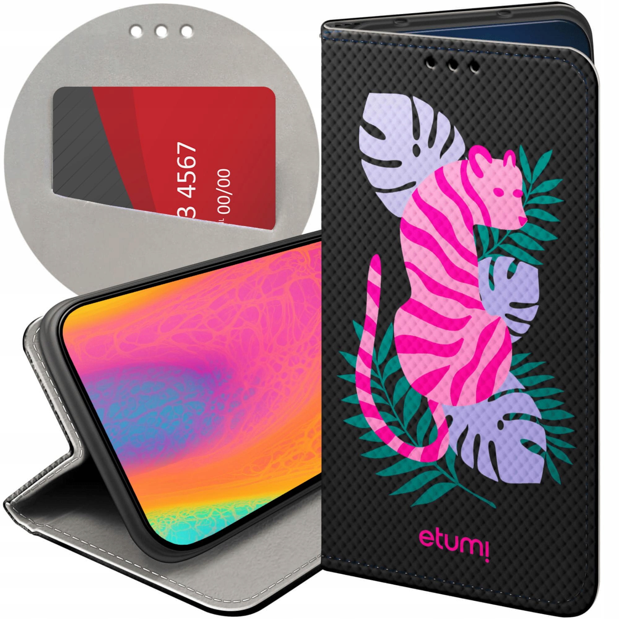 Etui Z Klapką Do Honor MAGIC7 Pro Lato Na Wakacje Dżungla Futerał