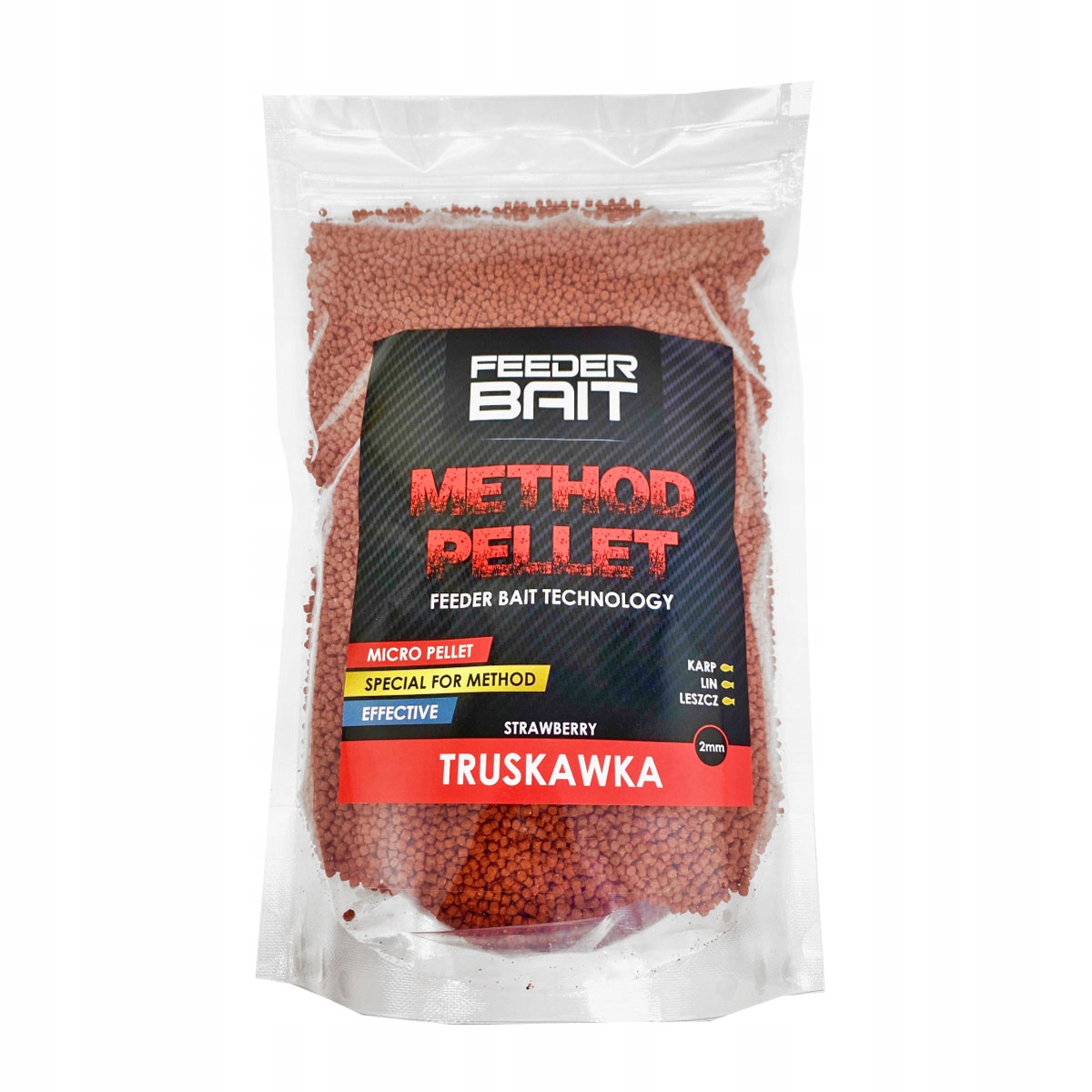 Pellet do methody Feeder Bait Micro Truskawka 2mm 800g