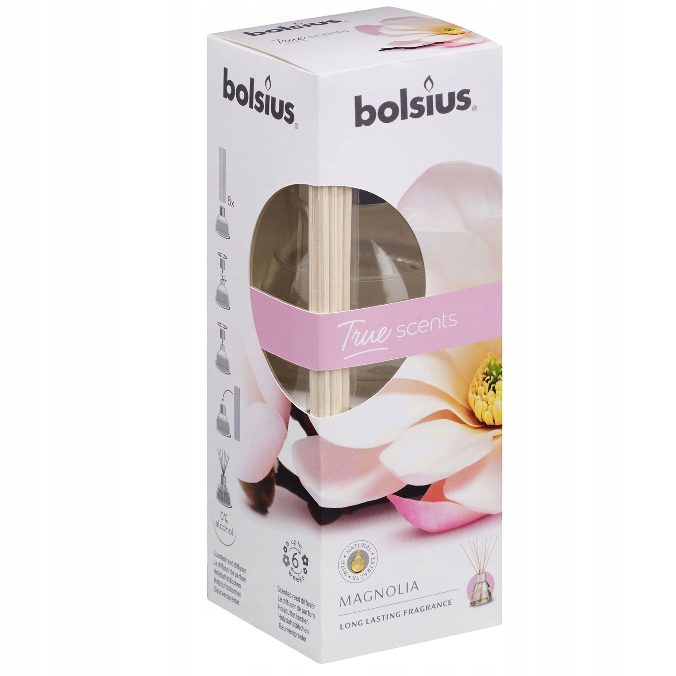 

Dyfuzor zapachowy Bolsius kwiatowy Magnolia 45 ml