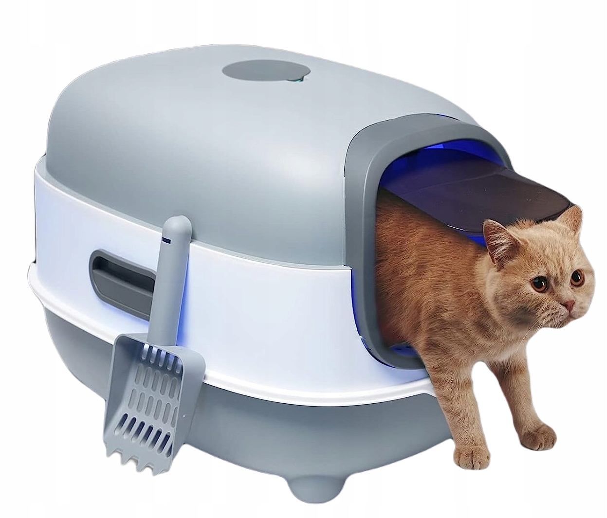 Levně Velká toaleta pro kočky na stelivo s filtrem (F052)