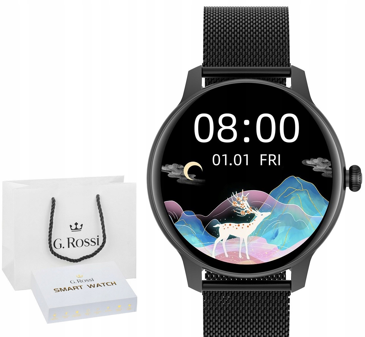 

Zegarek Smartwatch Damski Czarny Dla Kobiety