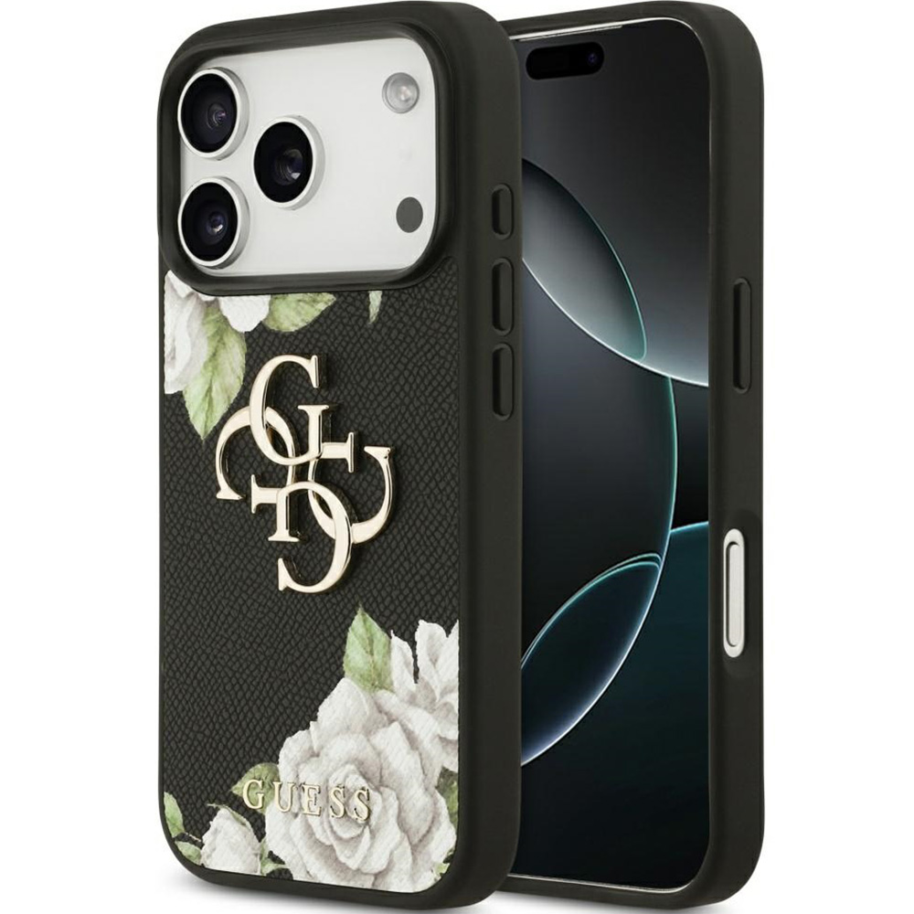 Etui Guess do iPhone 17 Pro modne, ochronne, lekkie, kwiatowe, mocne plecki