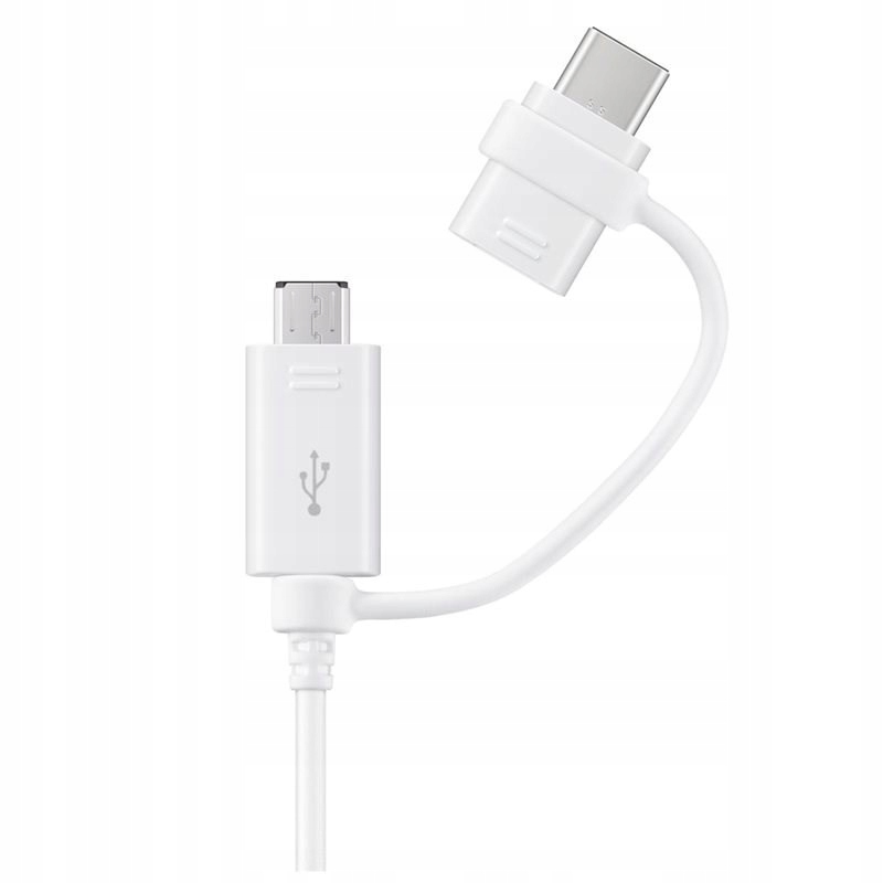 Samsung Combo Cable (Type-C & Micro Usb), White