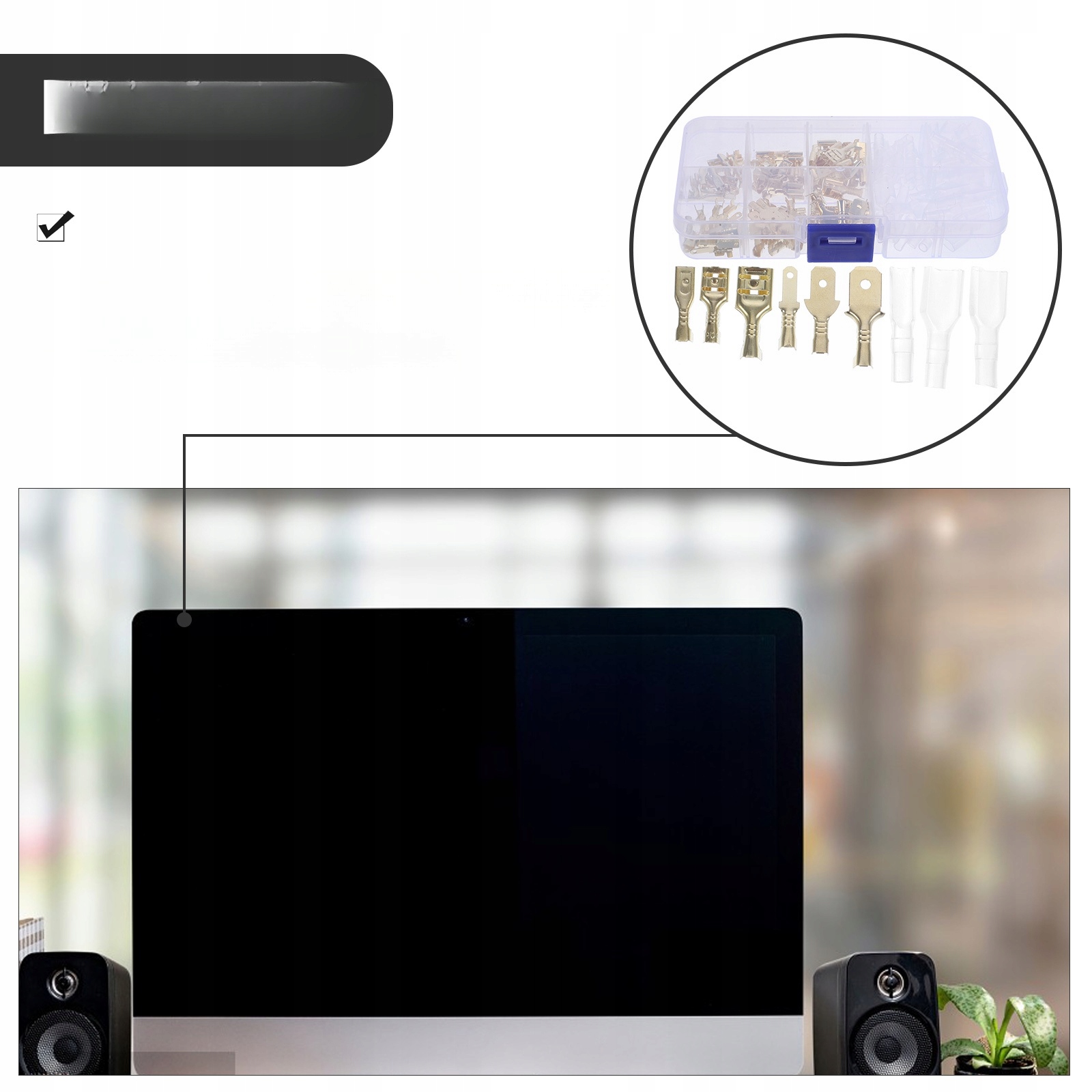 TERMINAL ZŁĄCZA GŁOŚNIKA W SAMOCHODZIE Marka bez marki