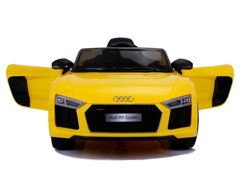 AUTKO NA AKUMULATOR 2x45W POJAZD AUDI R8 PILOT 2.4G ŚWIATŁA LED KOŁA EVA Kolor Żółty