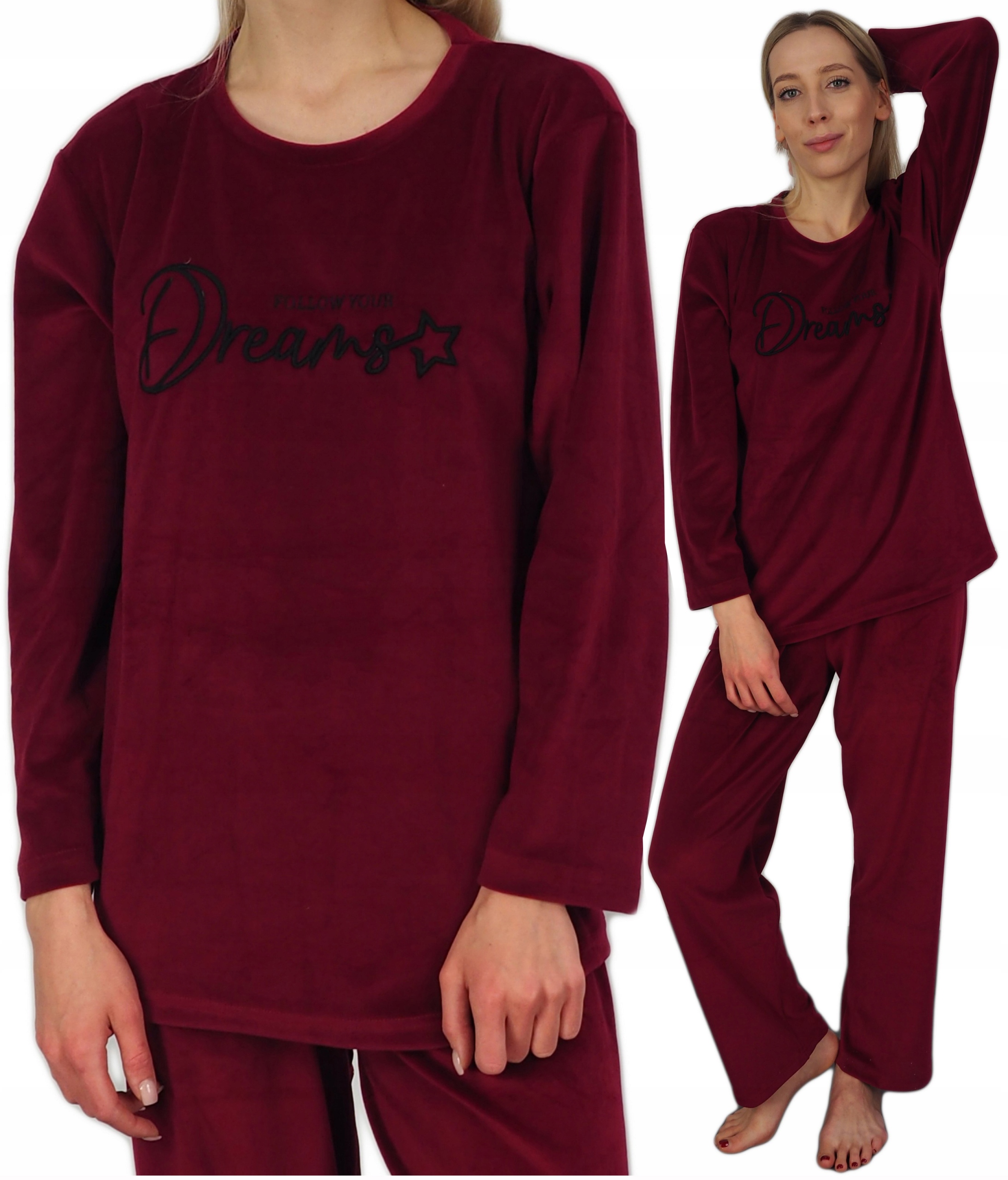 Piżama Damska L (40) ciepła Welur dres Welurowa L