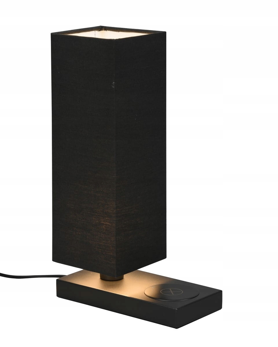 Rl Haley Stolní lampa černá E14 40W s indukční nabíječkou IP20