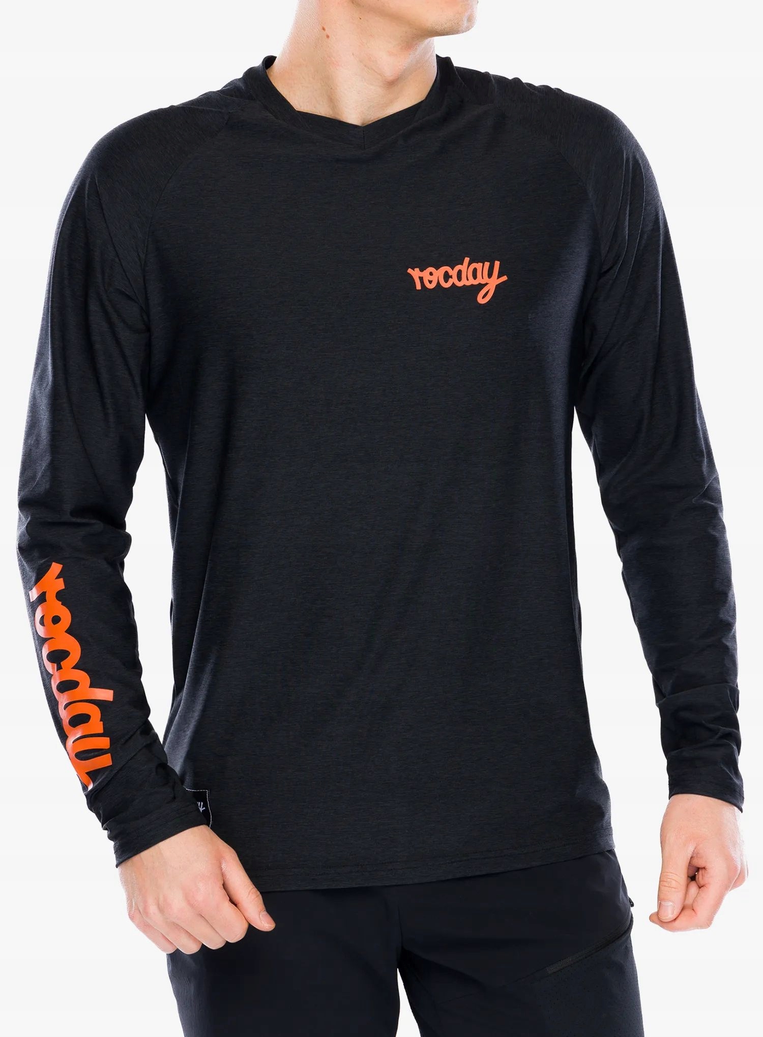 Cyklistický Mikina Rocday Evo Race černo-oranžový M