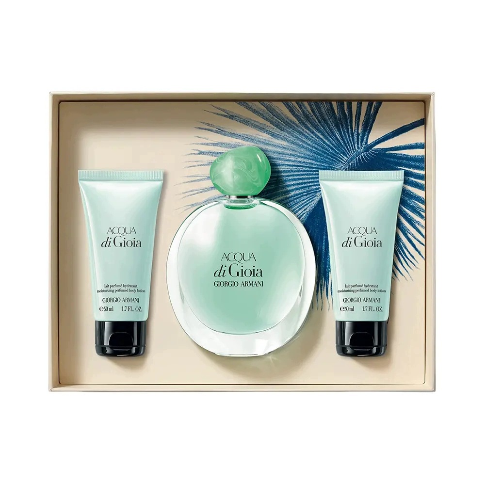 Giorgio Armani Zestaw Acqua di Gioia Woda Perfumowana 100 ml 2 Balsamy