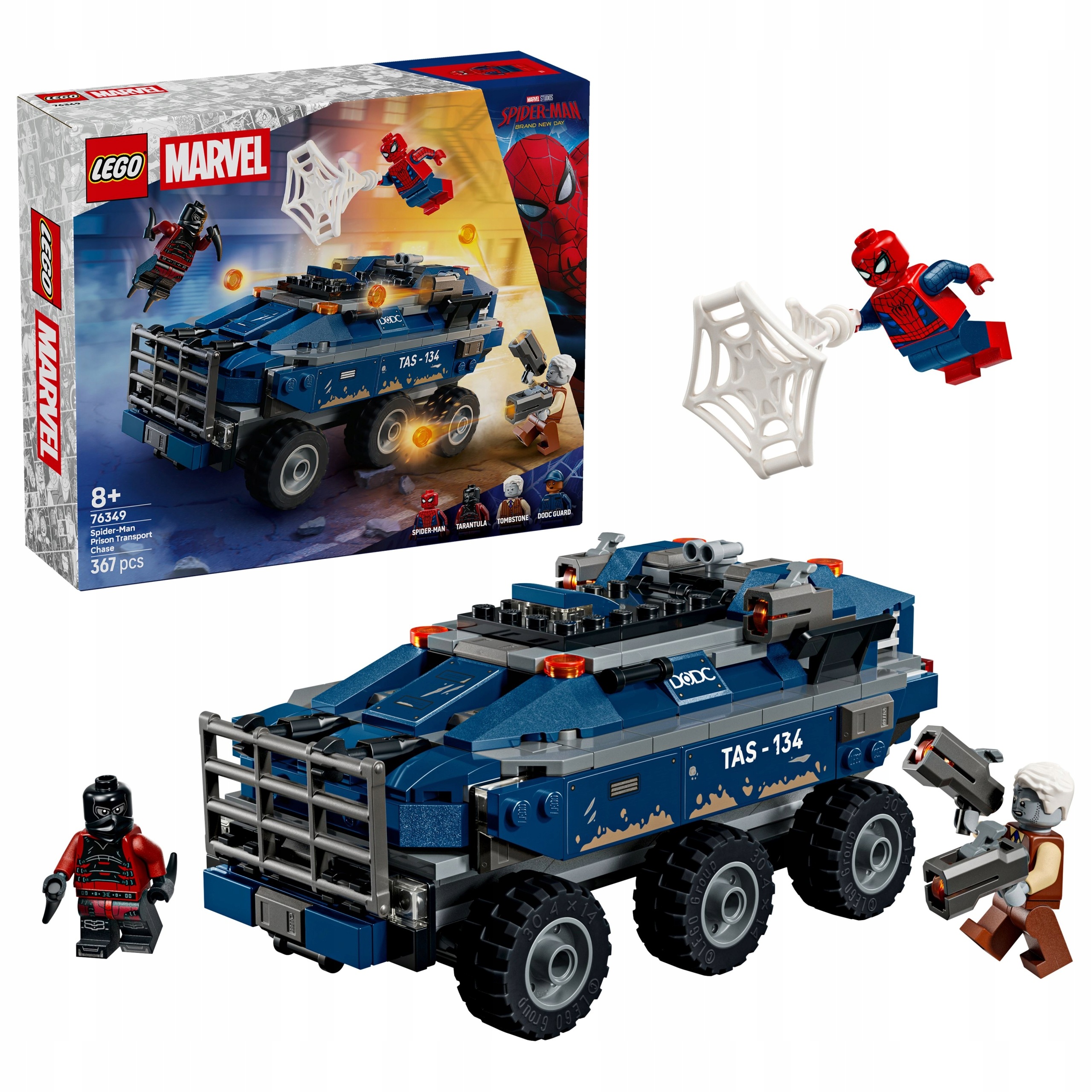 stavebnice Lego Heroes 76349 Honička Spider-Mana za vězeňkyní
