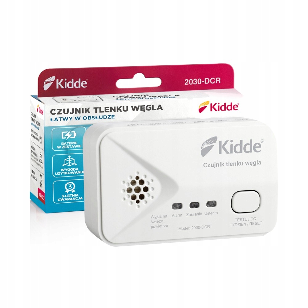 Senzor oxidu uhelnatého Kidde 2030-DCR LCD displej