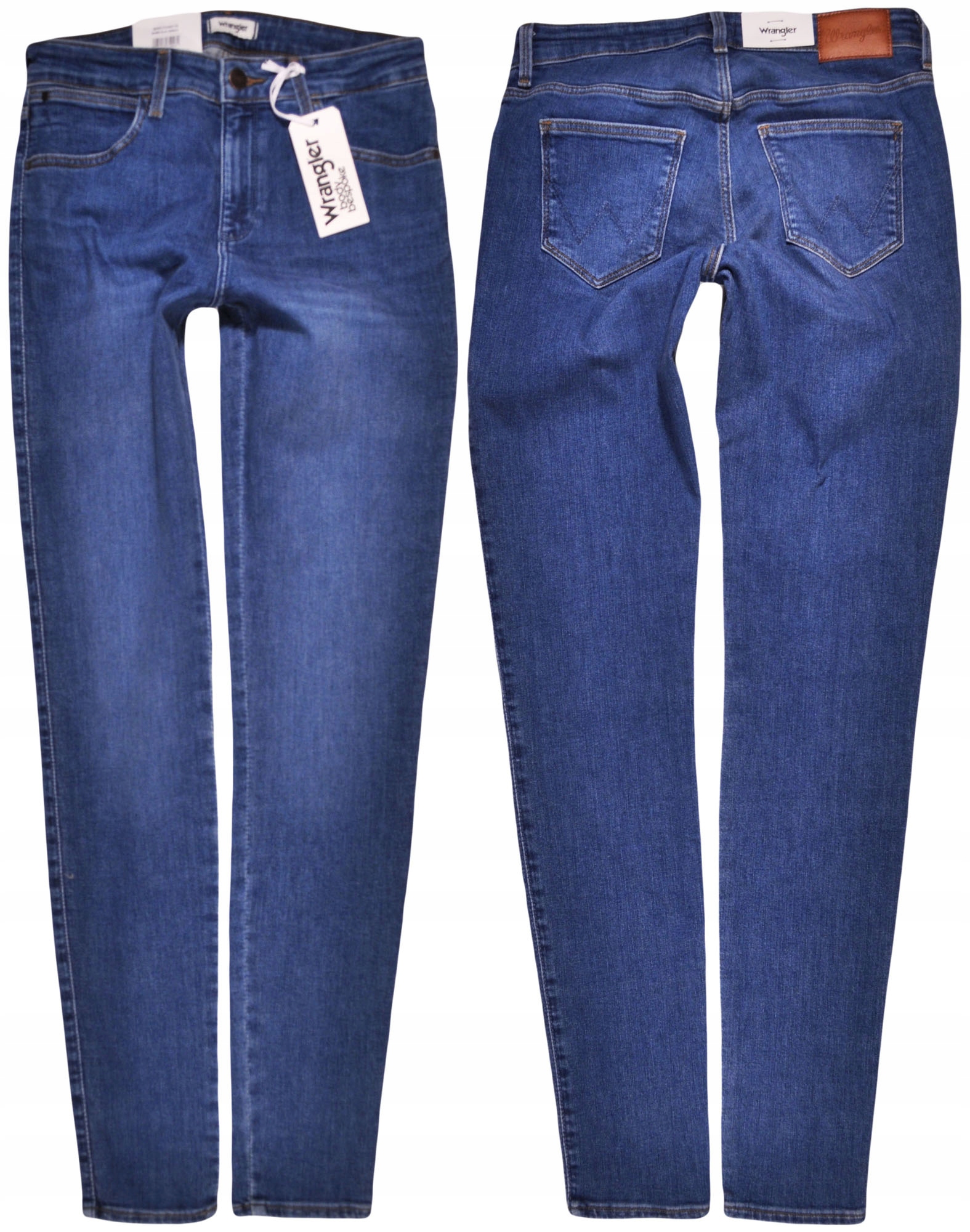 Wrangler kalhoty Skinny blue Regular jeans W28 L34