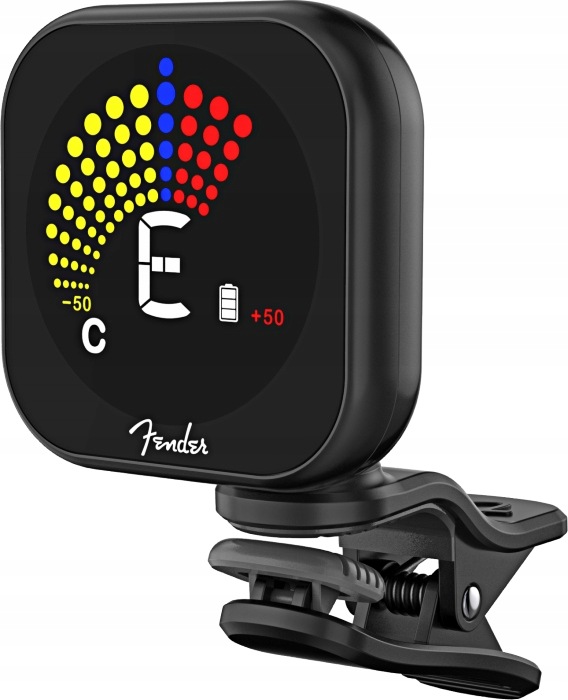 Fender Flash 2.0 Rechargeable Tuner Stroik Do Gitary Ładowalny Czarny