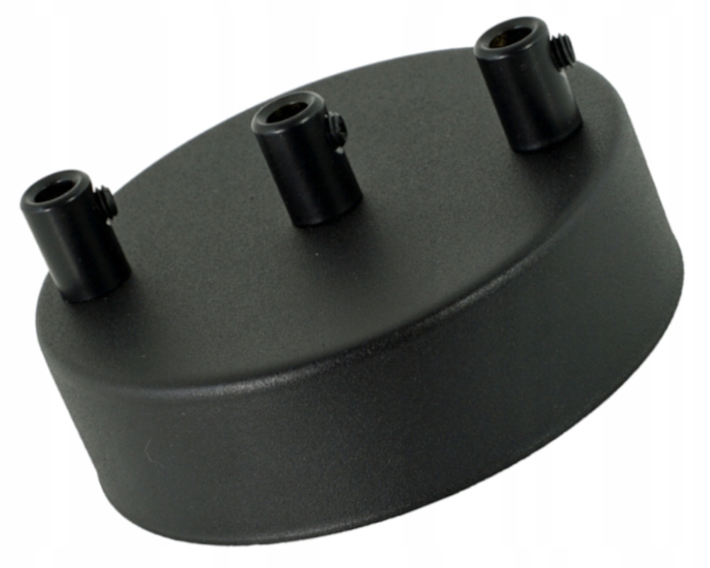 

Podsufitka czarna metalowa 3 do lampy Maskownica