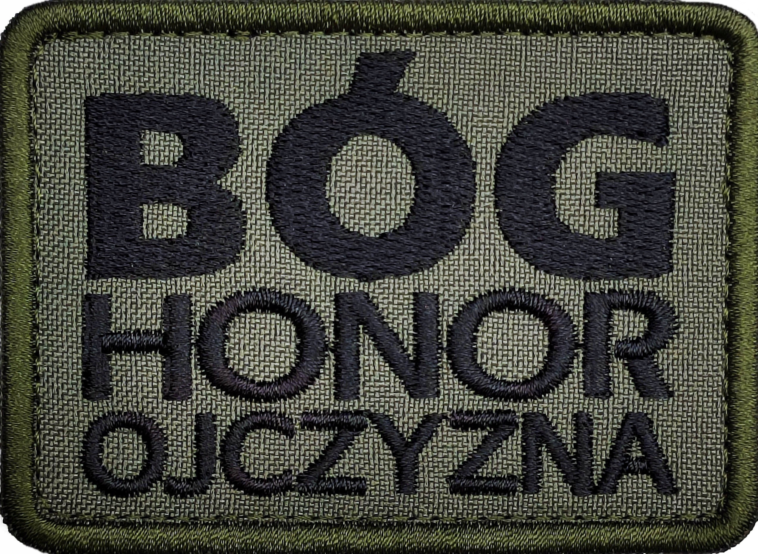

naszywka Bóg Honor Ojczyzna khaki rzep jakość!