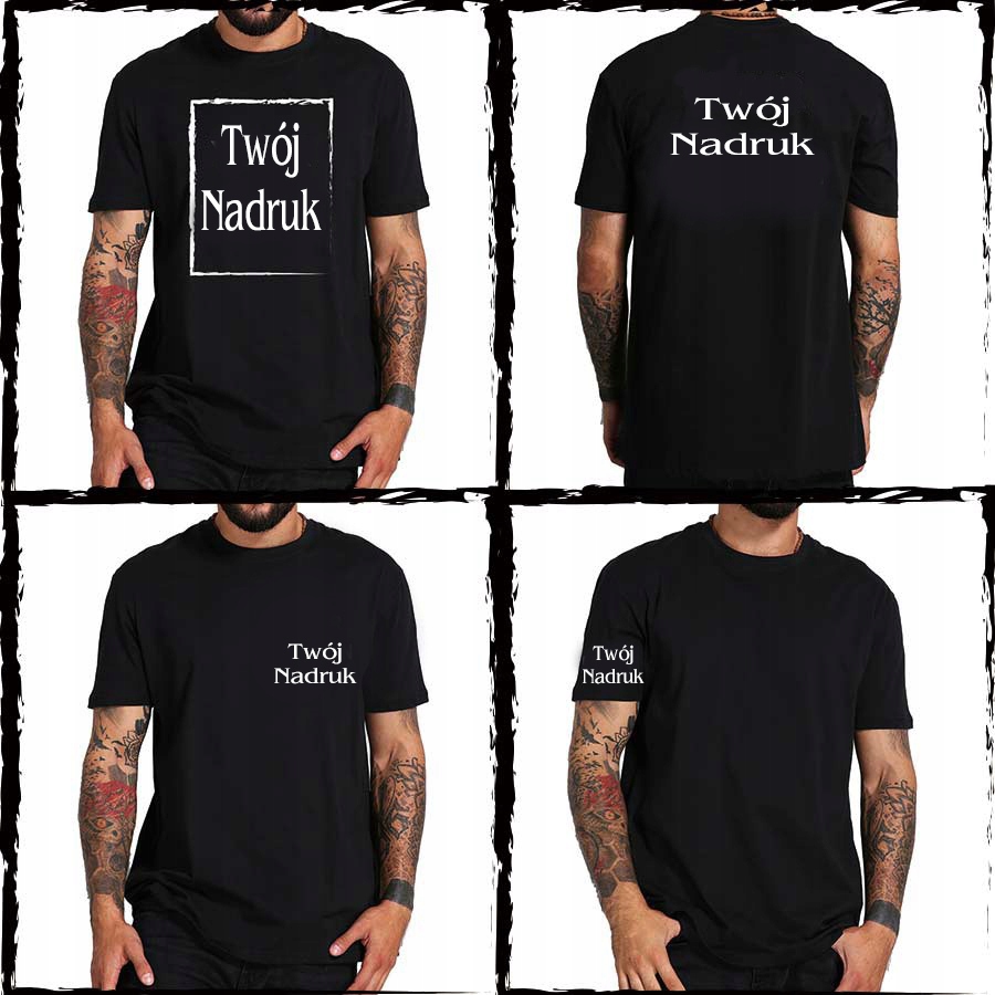 T-shirt KOSZULKA Z WŁASNYM NADRUKIEM 150g M Model st-2000