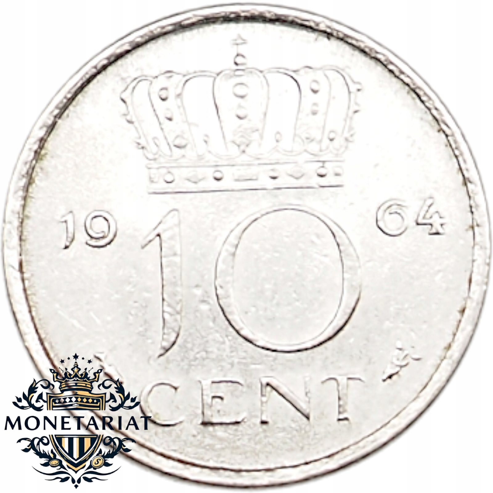 10 CENTÓW 1964 HOLANDIA