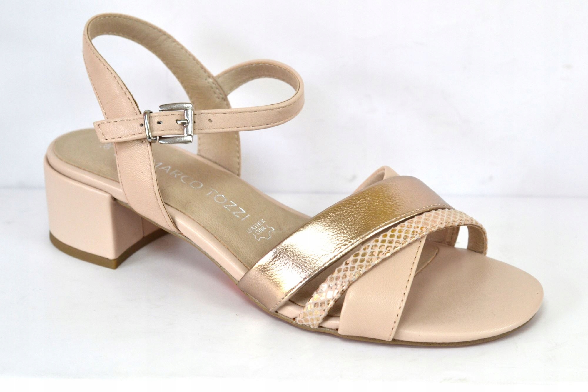 Marco Tozzi 28210-44 Sandály Růžové Zlato Sloupek VEL.39