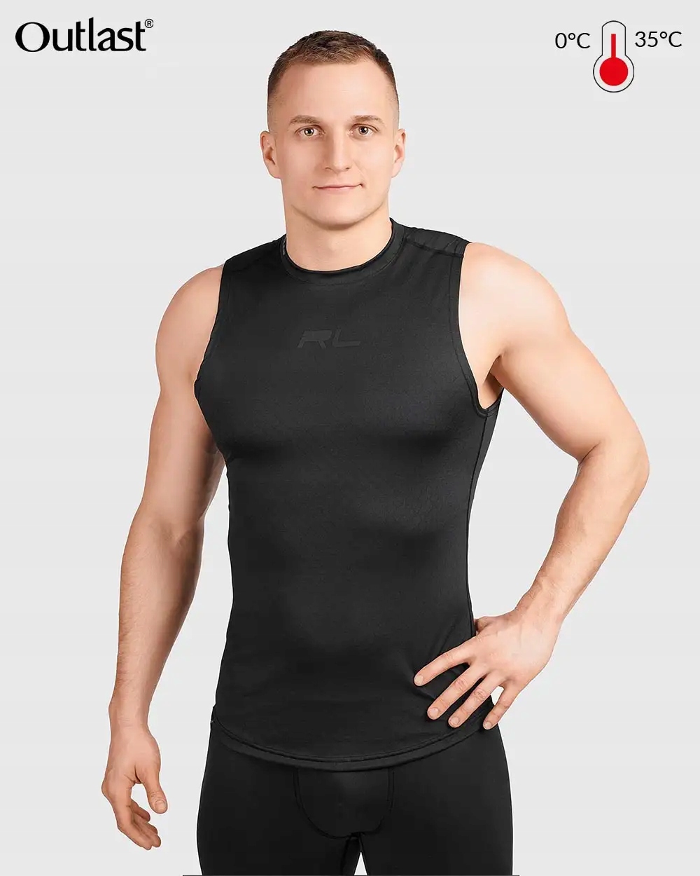 Tričko Outlast Rl pánska potička vesta Termoaktívne spodné prádlo