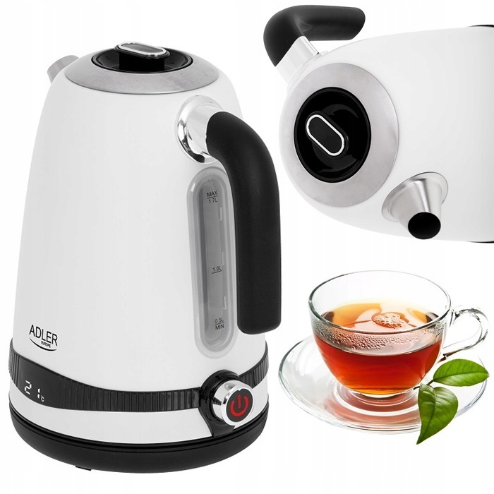 Adler AD 1295 1,7l 2200W Regulacja temperatury Biały