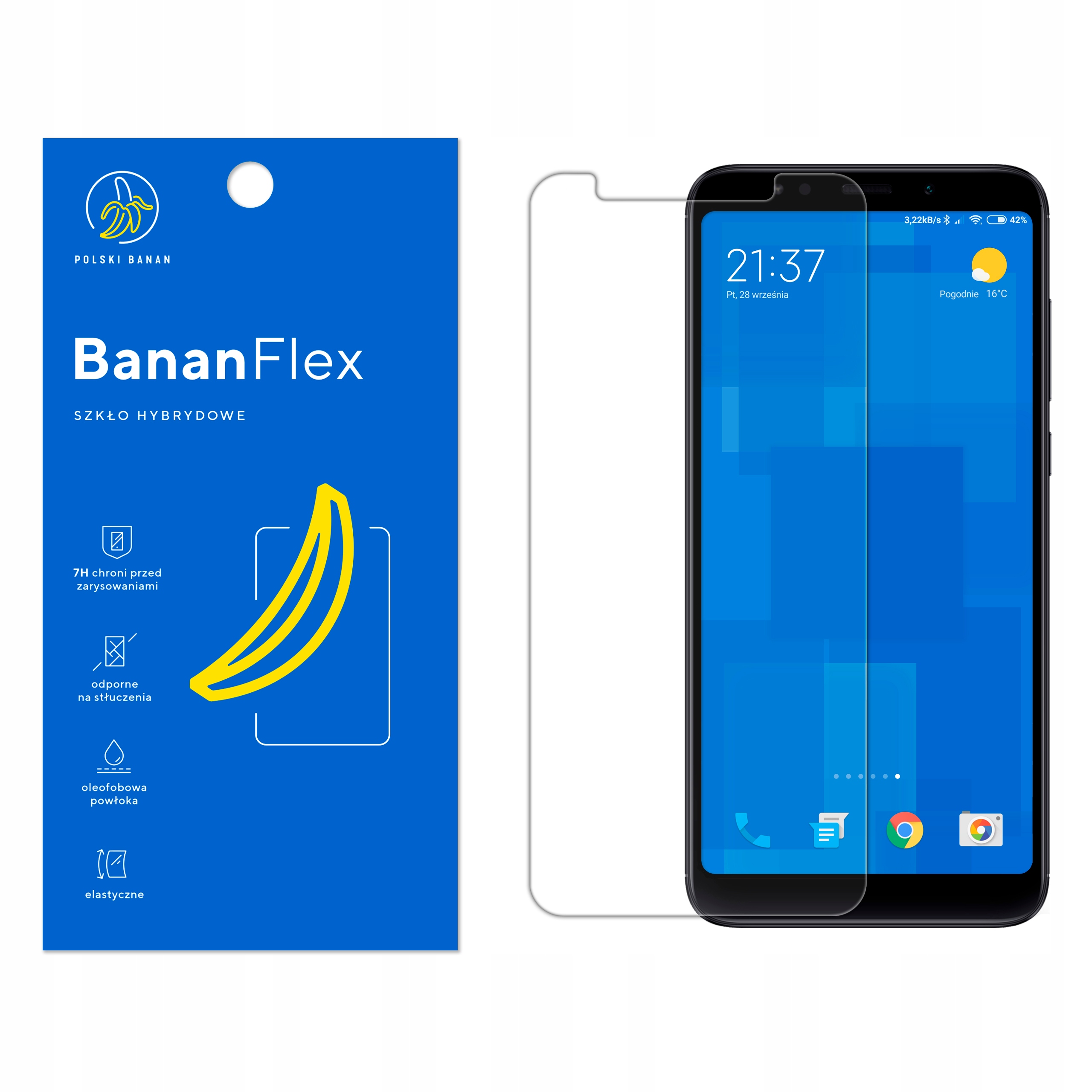 

Szkło Hybrydowe 7H do Xiaomi Redmi 5 Plus